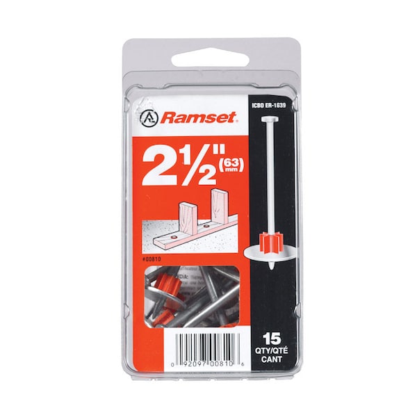 Ramset PIN W/WASHER .300X2.5"" 00810 Zoro